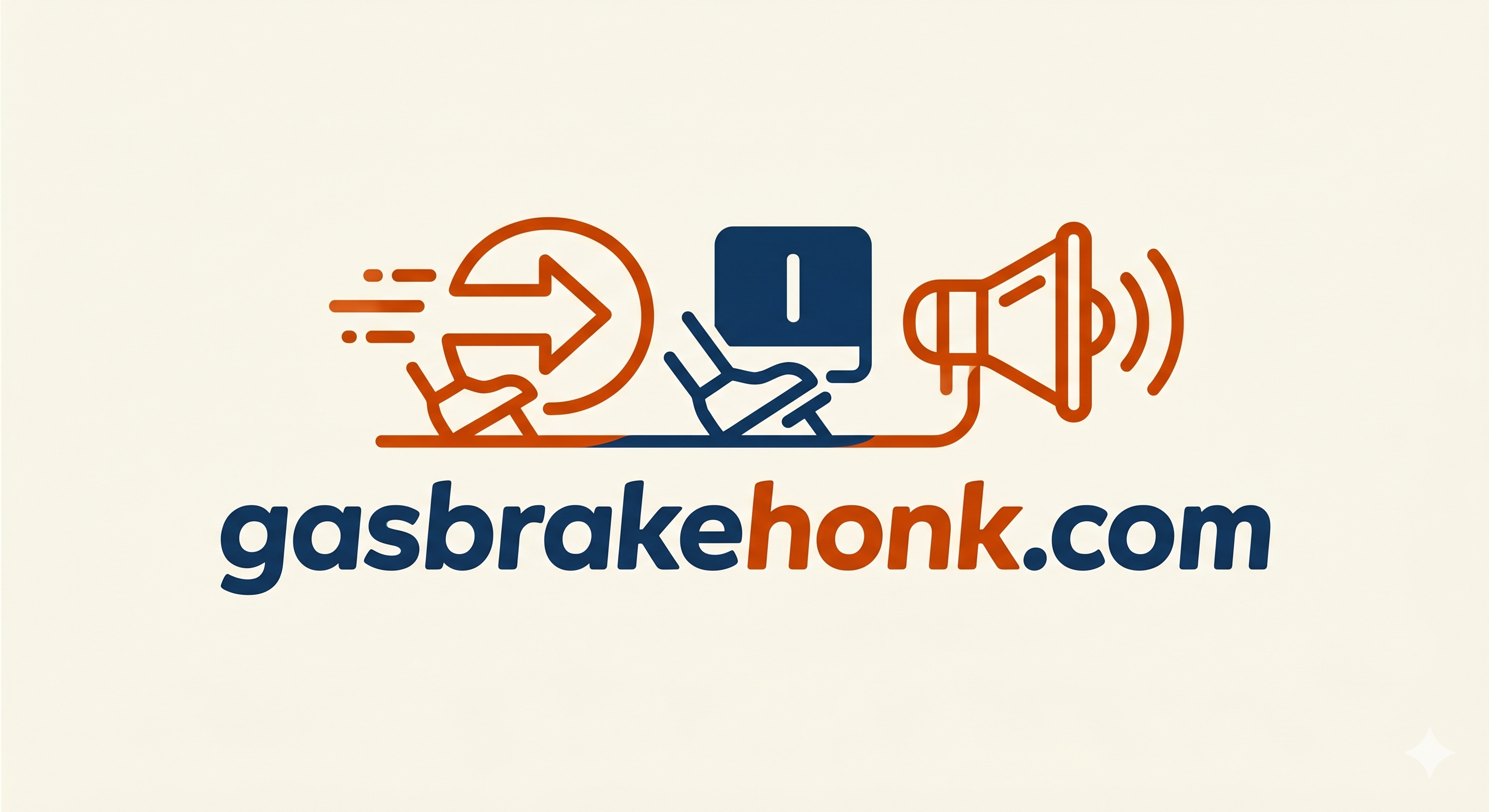 Gas Brake Honk Logo